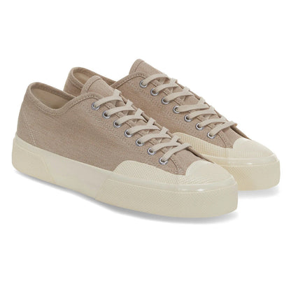 Light Yellow-Off White - Front - Superga Unisex Adult 2432 Csv Salt Pepper Trainers