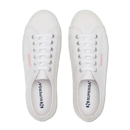 White-Multicoloured-Pastel - Lifestyle - Superga Womens-Ladies 2790 Liquified Trainers