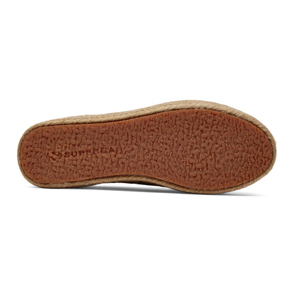 Brown-Black - Pack Shot - Superga Womens-Ladies 2790 Cotrope Leopard Print Lace Up Flatforms