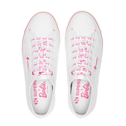 White-Pink - Lifestyle - Superga Womens-Ladies 2790 Classic Barbie Trainers