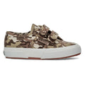 Raw Beige - Side - Superga Childrens-Kids 2750 Camo Ripstop Touch Fastening Trainers