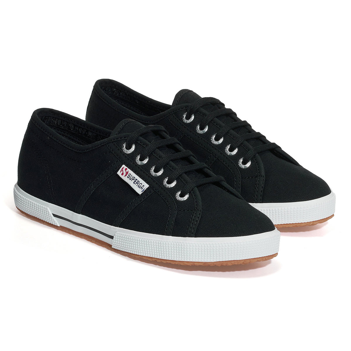 Black - Front - Superga Unisex Adult 2950 Cotu Trainers