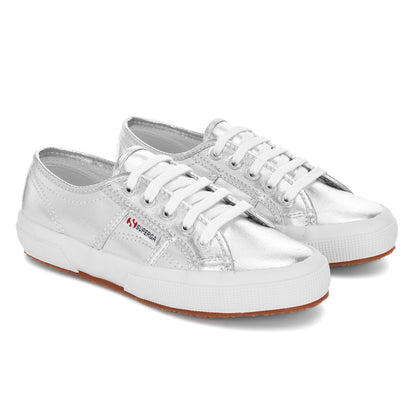 Grey Silver - Front - Superga Unisex Adult 2750 Cotmetu Trainers