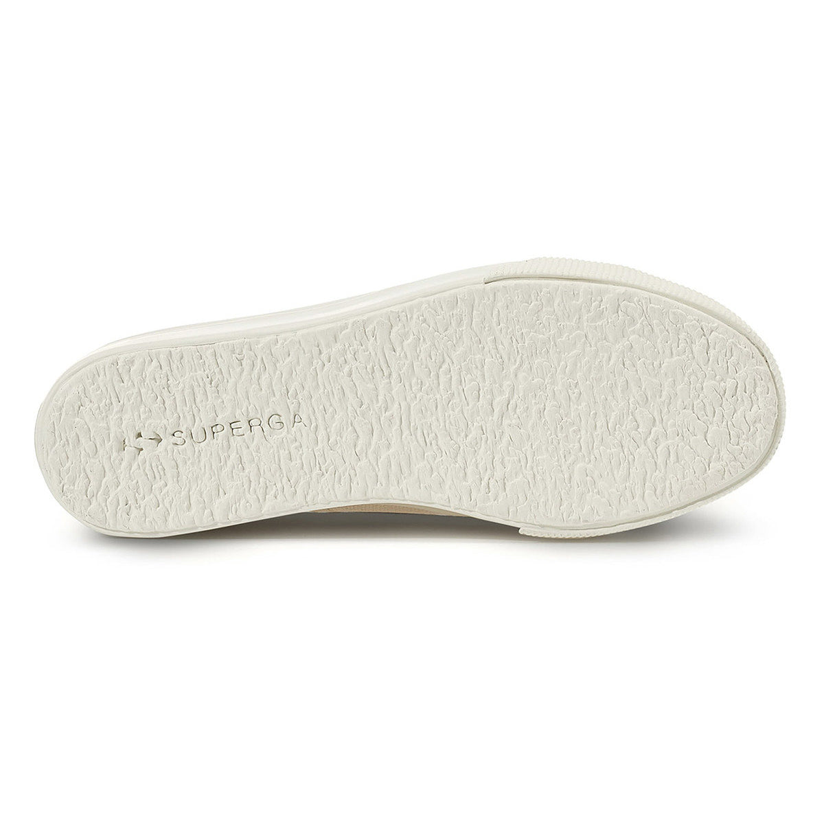 Total Beige Raw-Avorio - Pack Shot - Superga Womens-Ladies 2790 Shiny Gum Trainers