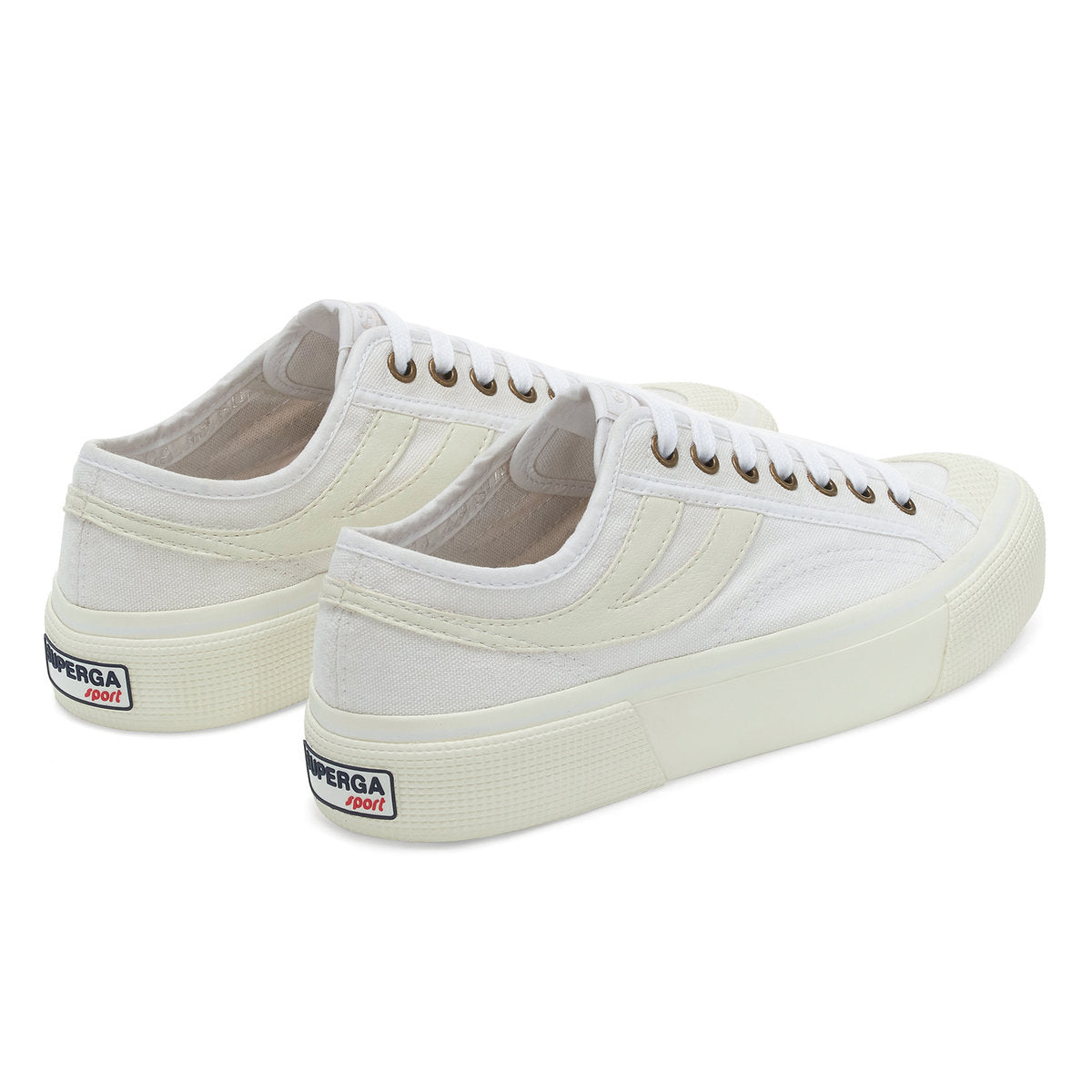 White-White Avorio - Back - Superga Mens 2750 Panatta 3.0 Trainers