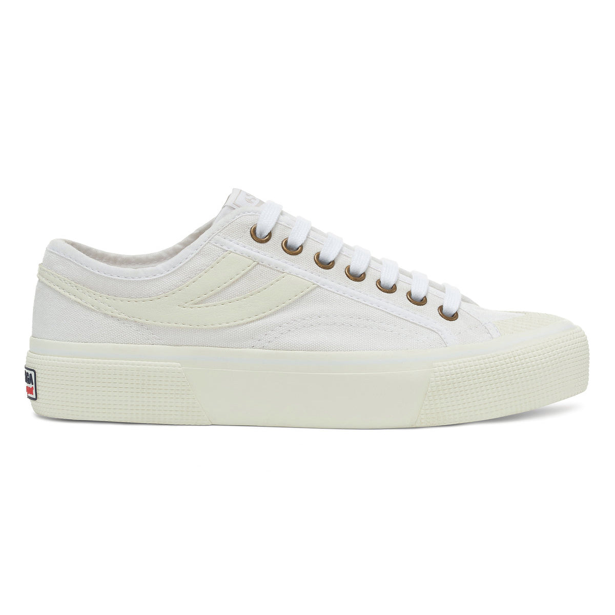 White-White Avorio - Side - Superga Mens 2750 Panatta 3.0 Trainers