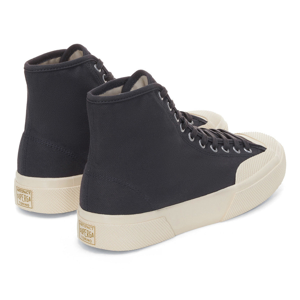 Antracite-Off White - Back - Superga Unisex Adult 2433 Collect High Tops
