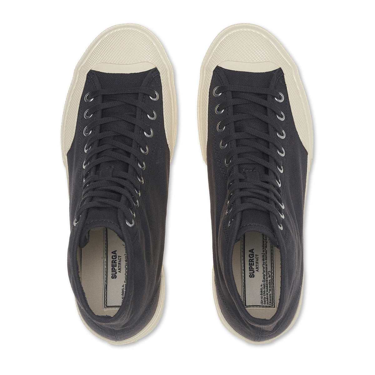 Antracite-Off White - Lifestyle - Superga Unisex Adult 2433 Collect High Tops