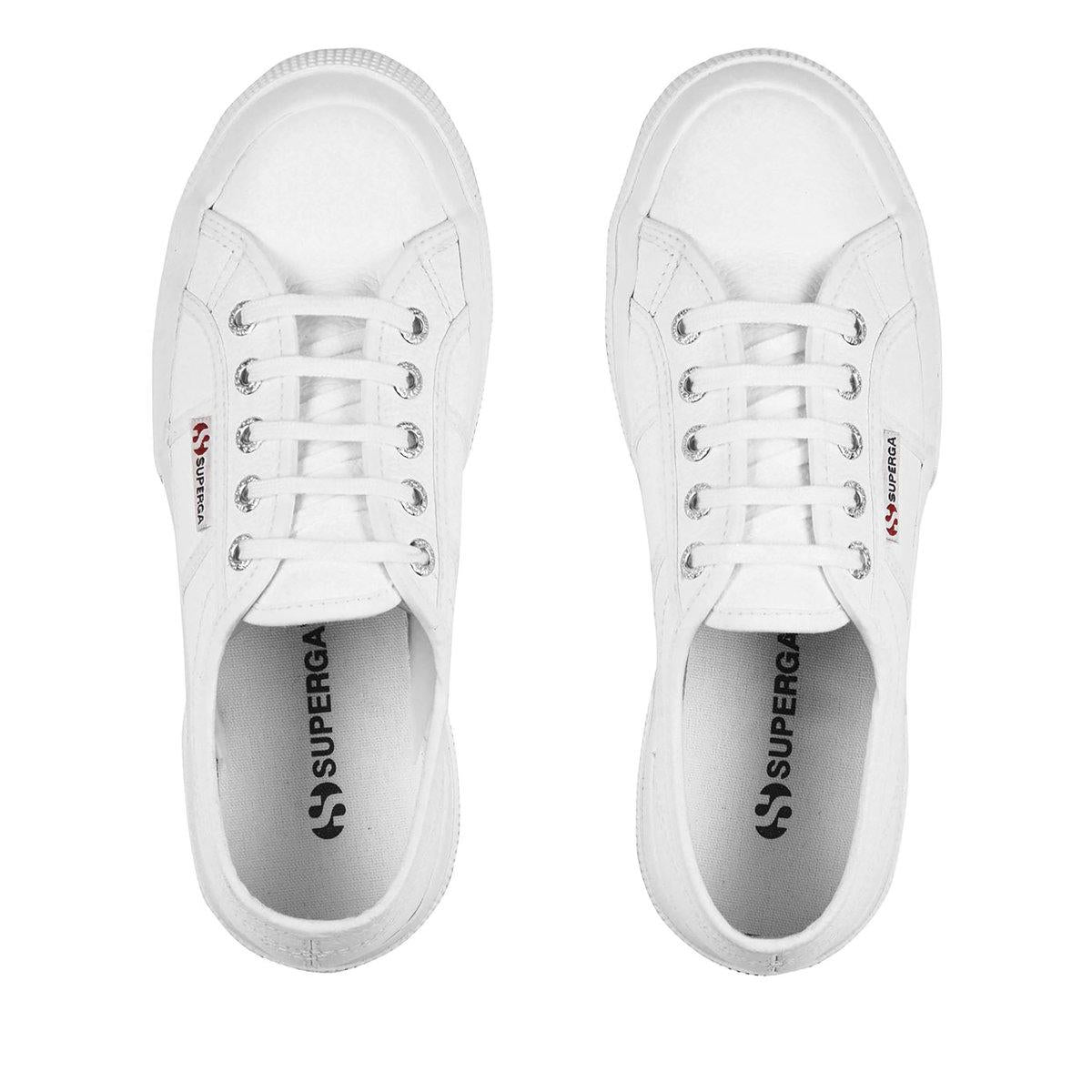 White - Back - Superga Unisex Adult 2730 Nappa Leather Trainers