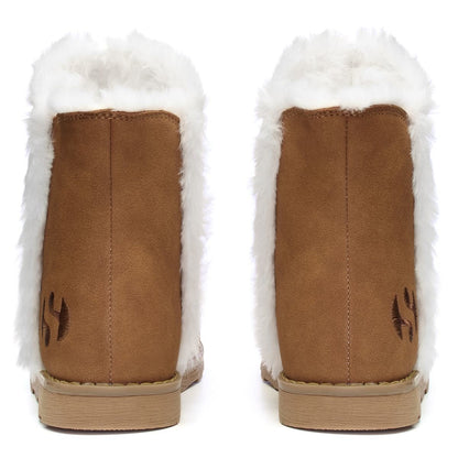 Brown Bronze - Back - Superga Childrens-Kids 4033 Suede Ankle Boots
