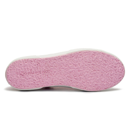 Light Pink-White - Pack Shot - Superga Womens-Ladies 2750 Barbie Printed Trainers