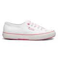 White-Pink - Side - Superga Womens-Ladies 2750 Classic Barbie Trainers