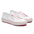 White-Pink - Front - Superga Womens-Ladies 2750 Classic Barbie Trainers