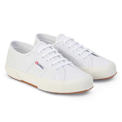 Optical White-Avorio - Front - Superga Unisex Adult 2750 Vegan Leather Trainers