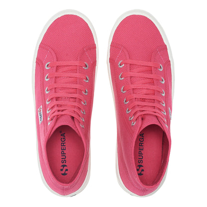 Fuchsia Pink-Avorio - Lifestyle - Superga Womens-Ladies 2341 Cotu Alpina High Tops