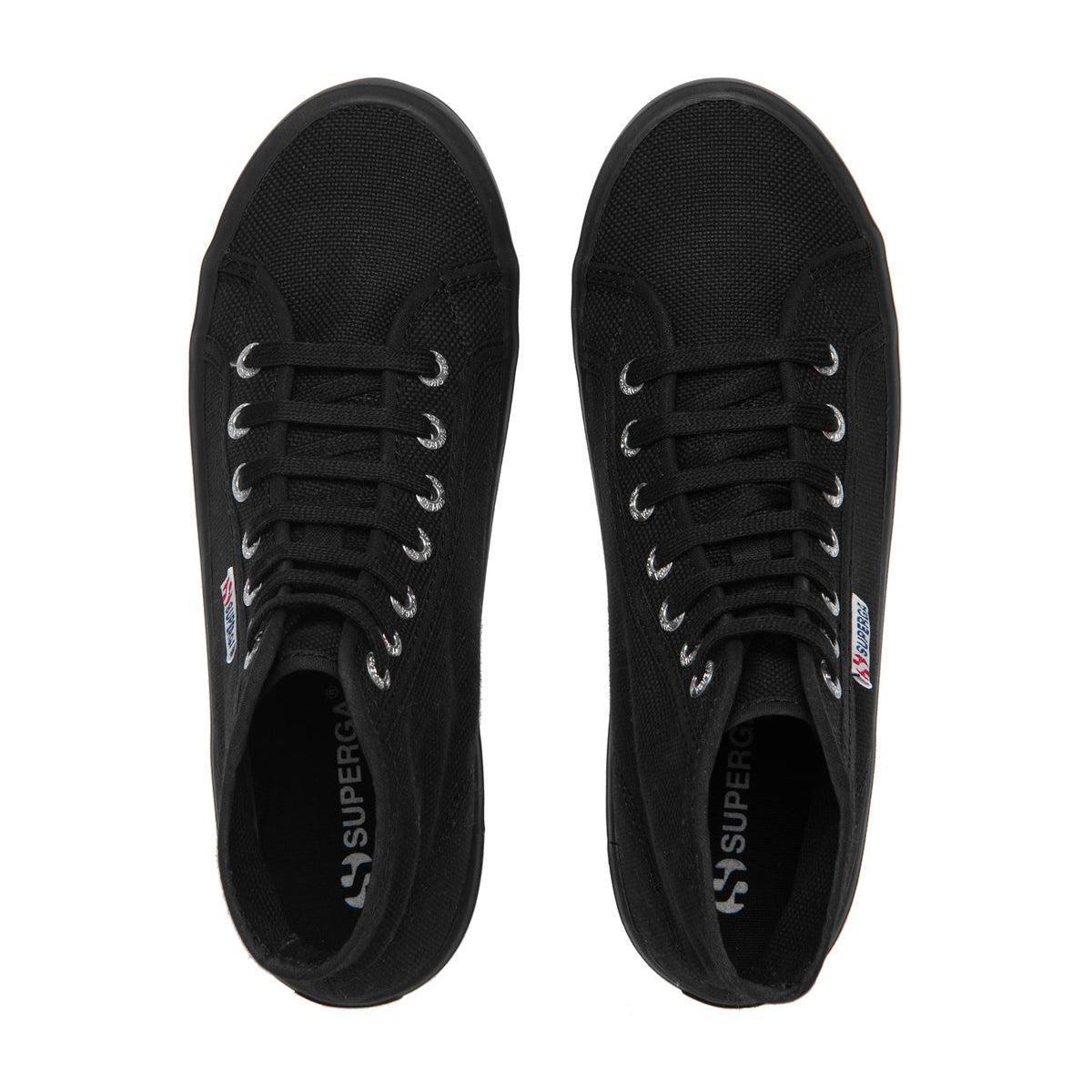 Black - Side - Superga Womens-Ladies 2341 Cotu Alpina High Tops