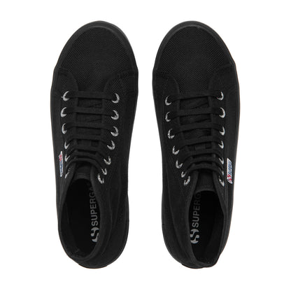 Black - Side - Superga Womens-Ladies 2341 Cotu Alpina High Tops