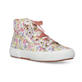 Passionfruit Pink - Front - Superga Womens-Ladies 2795 Love Shack Fancy Floral High Tops