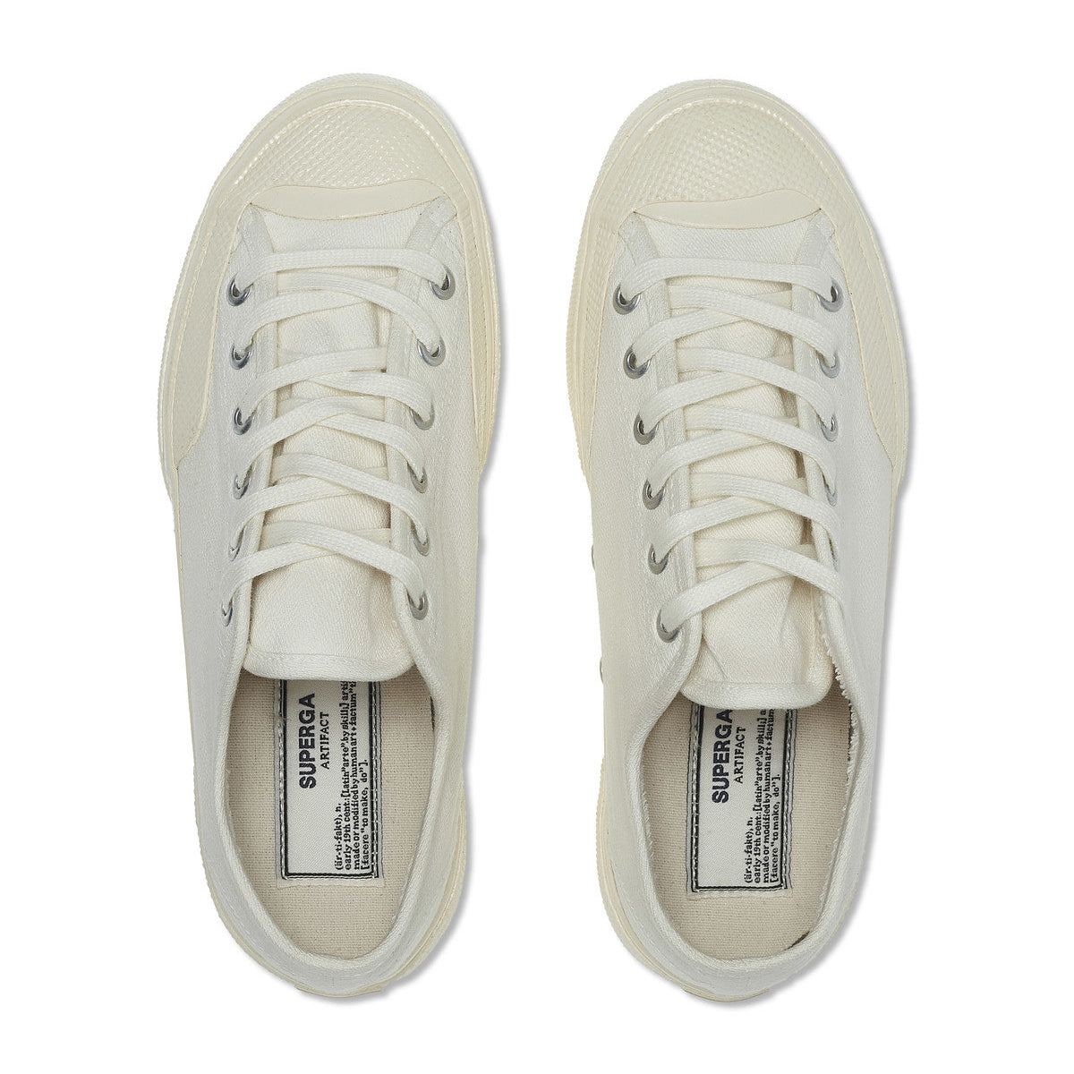 White-Off White - Side - Superga Unisex Adult 2432 Collect Lace Up Trainers