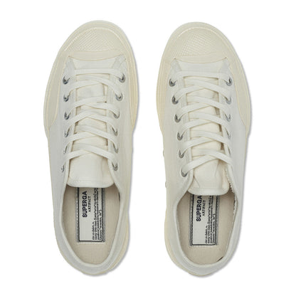 White-Off White - Side - Superga Unisex Adult 2432 Collect Lace Up Trainers
