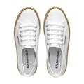 White - Side - Superga Womens-Ladies 2790 Rope Trainers