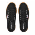 Black - Side - Superga Womens-Ladies 2790 Rope Trainers