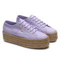 Violet Lilla - Front - Superga Womens-Ladies 2790 Rope Trainers