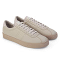 Light Fog Grey-Tobacco - Front - Superga Unisex Adult 2843 Club S Prime Leather Trainers