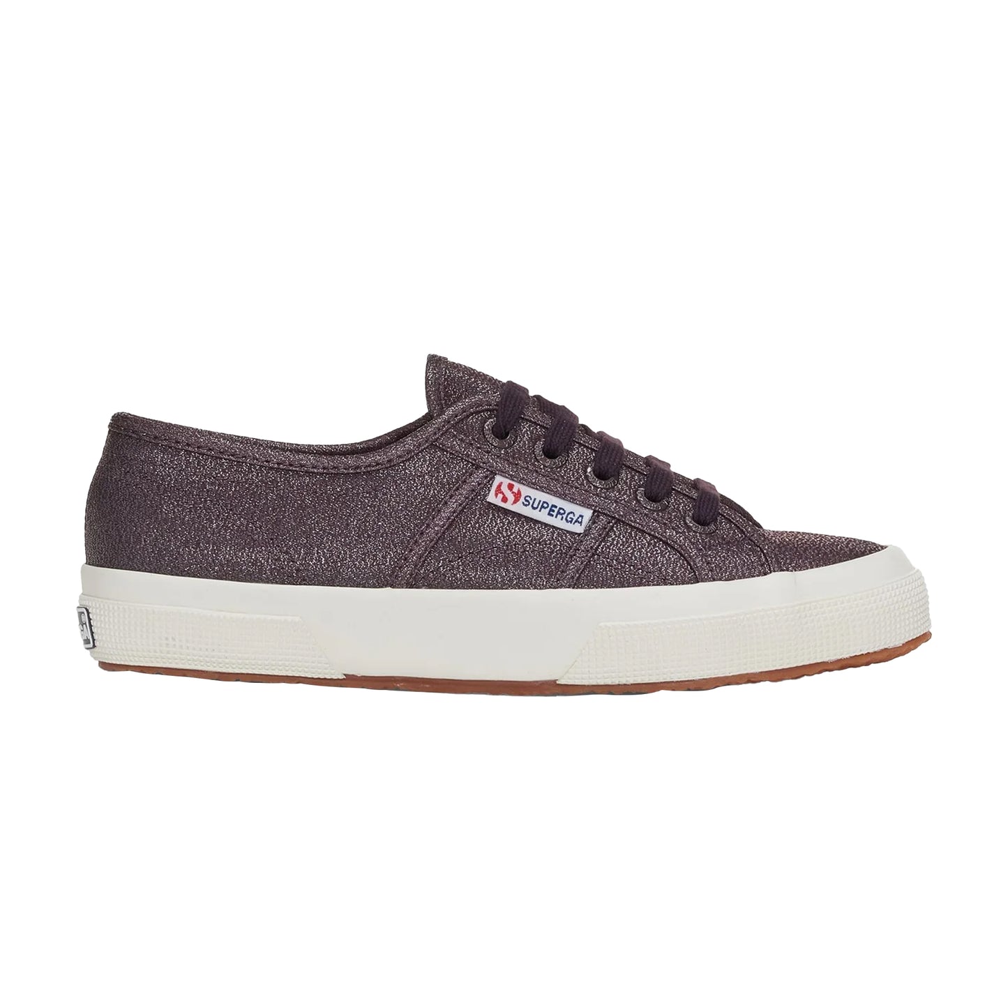 Violet-Avorio - Front - Superga Unisex Adult 2750 Lamew Metallic Trainers