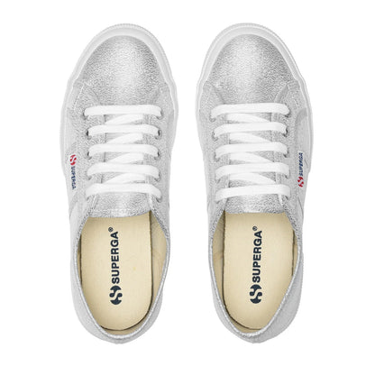 Grey Silver - Side - Superga Unisex Adult 2750 Lamew Metallic Trainers