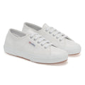 White - Front - Superga Unisex Adult 2750 Efglu Leather Trainers