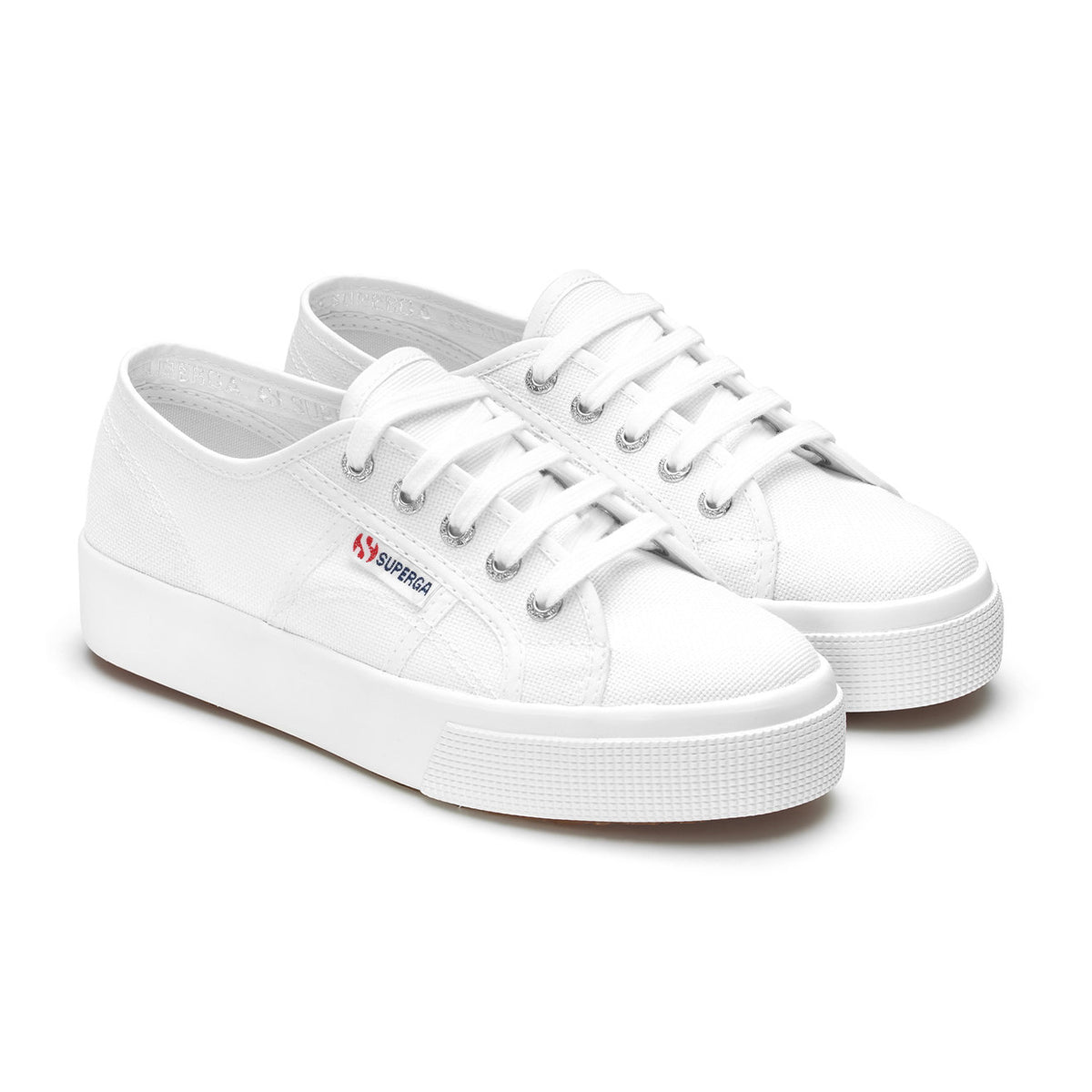 White - Front - Superga Unisex Adult 2730 Cotu Trainers