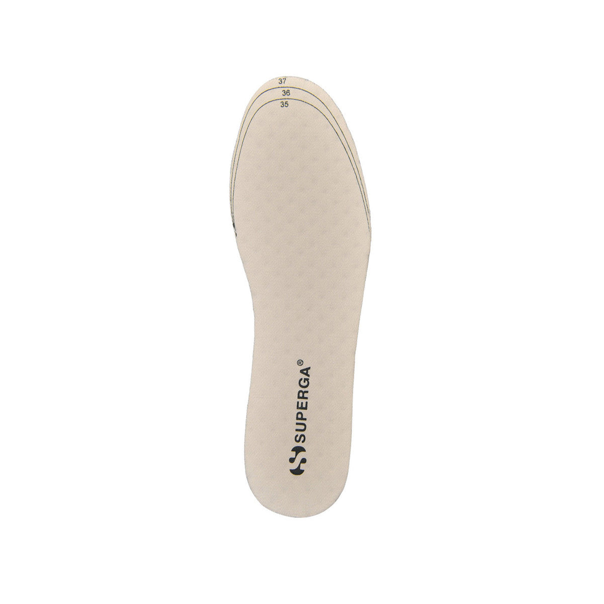 White - Front - Superga Logo Insoles