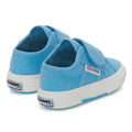 Light Dusty Blue-Avorio - Back - Superga Baby 2750 Bstrap Trainers