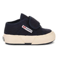 Navy - Side - Superga Baby 2750 Bstrap Trainers