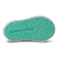 Green Water-Avorio - Pack Shot - Superga Baby 2750 Bstrap Trainers
