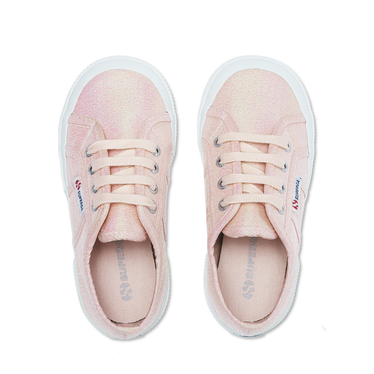Pink Ish Iridescent - Lifestyle - Superga Childrens-Kids 2750 Lamew Lace Up Trainers