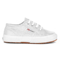 Grey Silver - Side - Superga Childrens-Kids 2750 Lamew Lace Up Trainers
