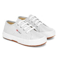 Grey Silver - Front - Superga Childrens-Kids 2750 Lamew Lace Up Trainers