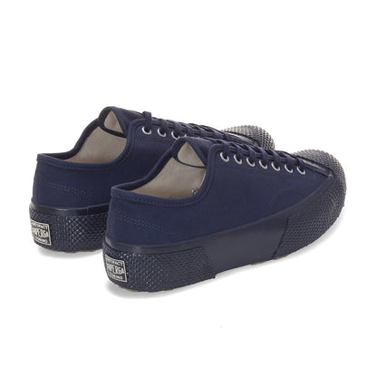 Navy - Back - Superga Unisex Adult 2434 Bk Sateen Trainers