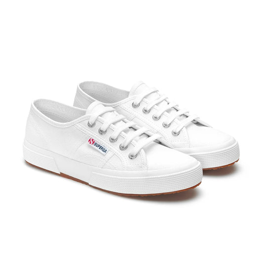 White - Front - Superga Unisex Adult 2750 Cotu Classic Logo Trainers