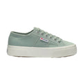 Grey Flint-Avorio - Front - Superga Womens-Ladies 2740 Lace Up Platforms