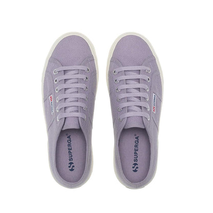 Violet Lavender-Avorio - Side - Superga Womens-Ladies 2740 Lace Up Platforms