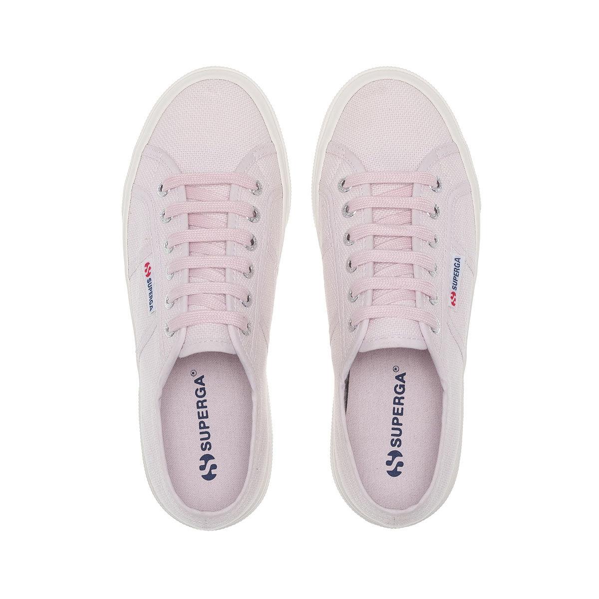 Violet-Avorio - Side - Superga Womens-Ladies 2740 Lace Up Platforms