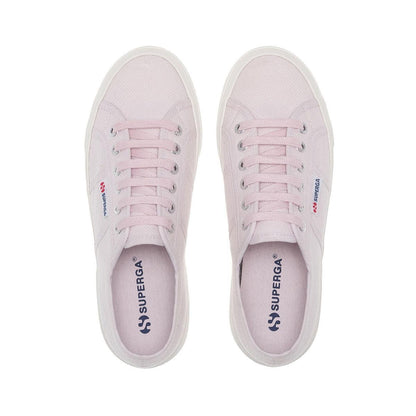 Violet-Avorio - Side - Superga Womens-Ladies 2740 Lace Up Platforms