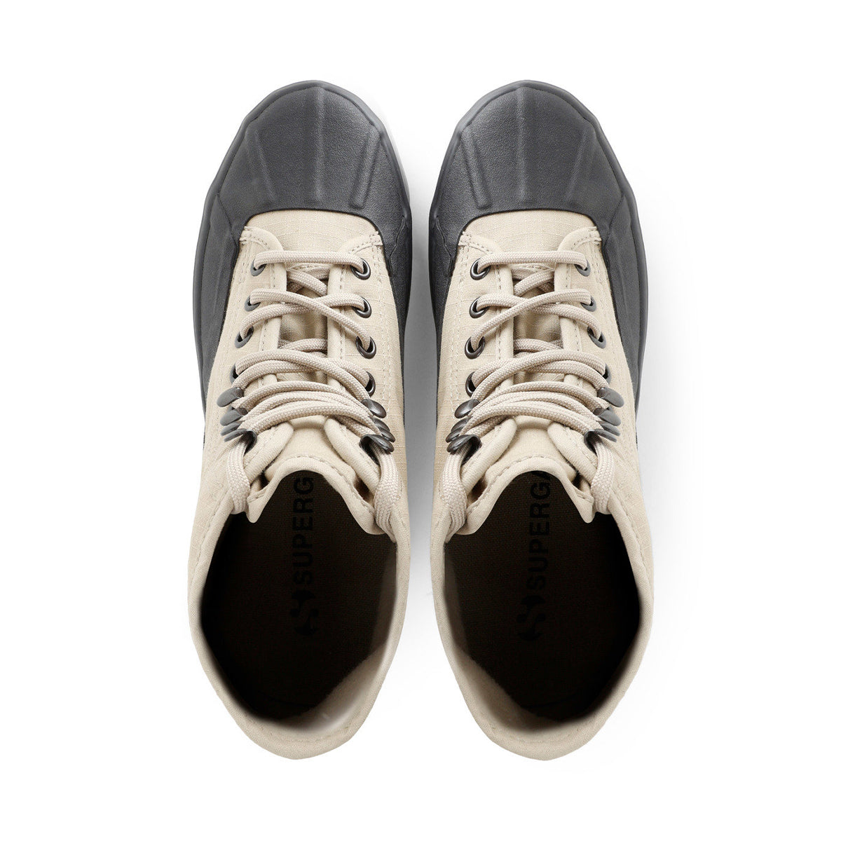 Fossil Grey-Bristol Black - Lifestyle - Superga Unisex Adult 2481 Alpina Ripstop High Tops