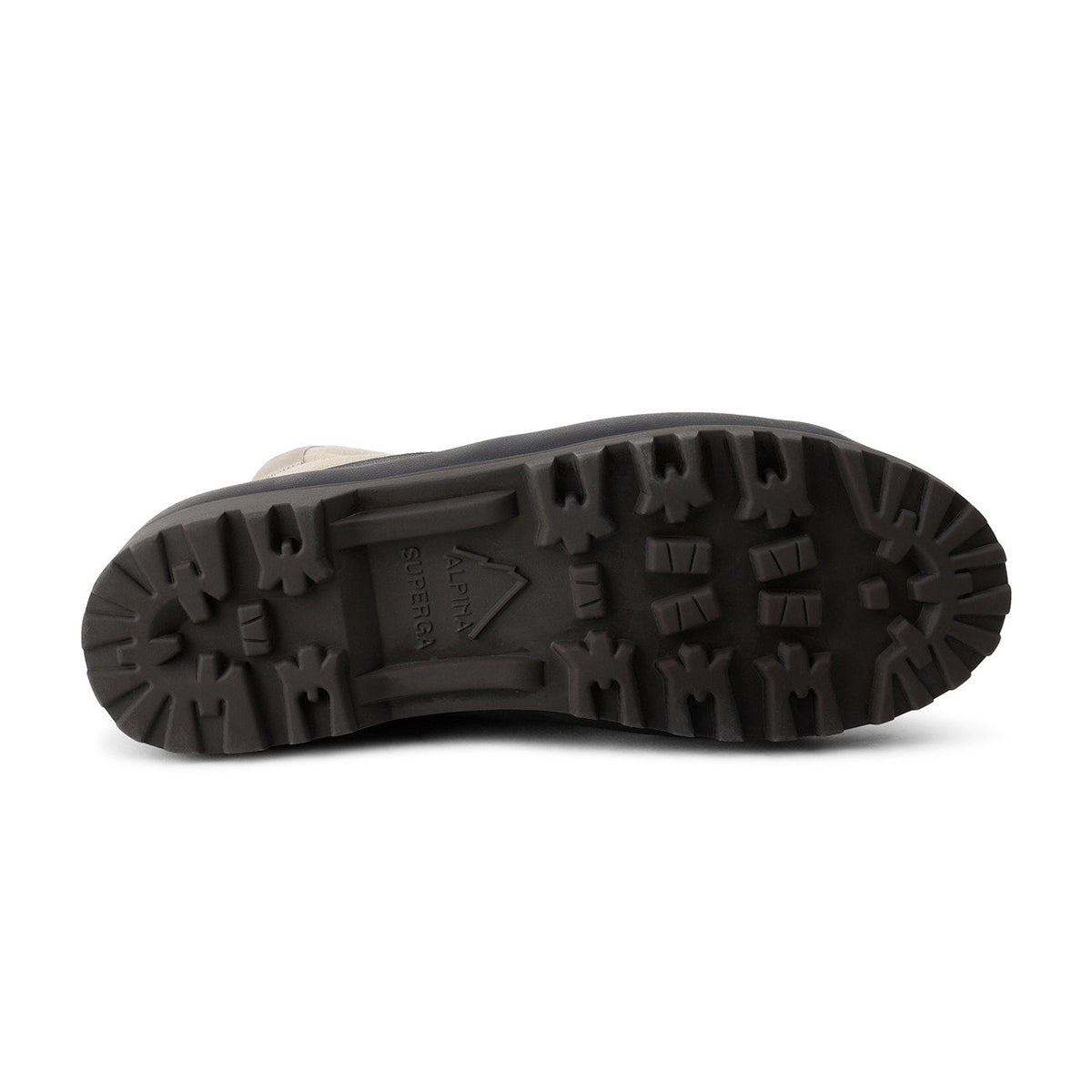 Fossil Grey-Bristol Black - Pack Shot - Superga Unisex Adult 2481 Alpina Ripstop High Tops