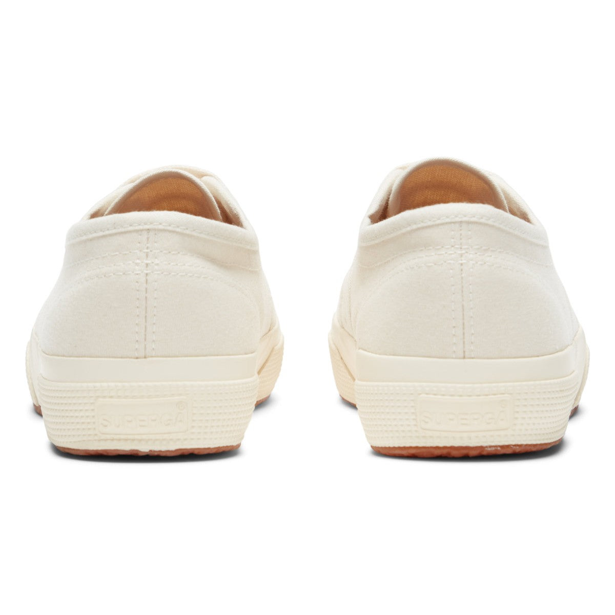 Natural Beige - Back - Superga Unisex Adult 2750 Organic Cotton Trainers