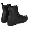 Total Black - Back - Superga Womens-Ladies 2643 Alpina Faux Leather Ankle Boots