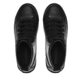 Total Black - Side - Superga Womens-Ladies 2643 Alpina Faux Leather Ankle Boots
